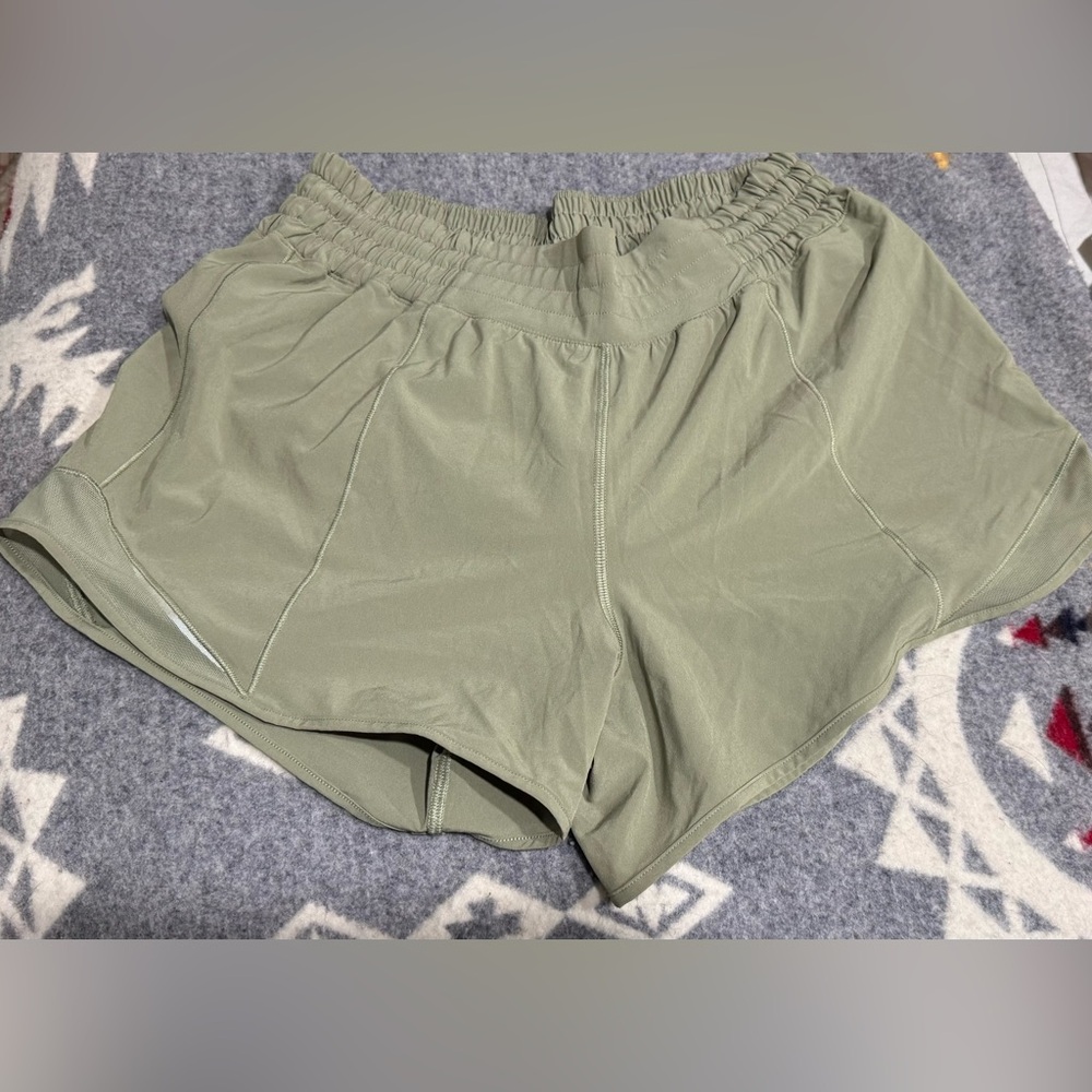 Lululemon Hotty Hot Short Lined Tall Sage Green 4”